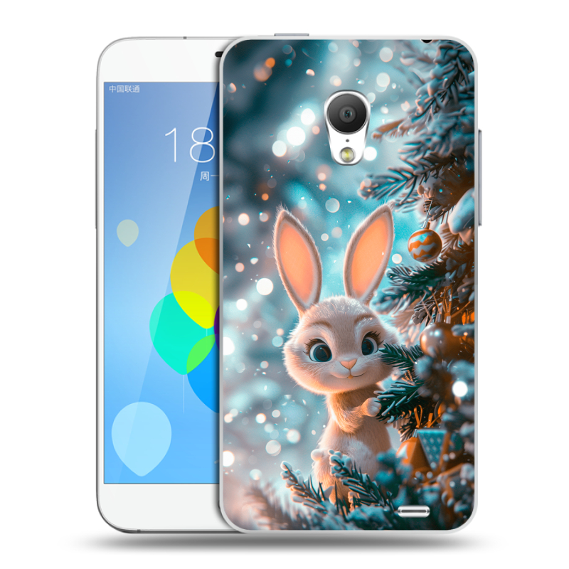 Пластиковый чехол на Meizu MX3 с принтом Новый год Пластиковый чехол на Meizu MX3 с принтом Новый год