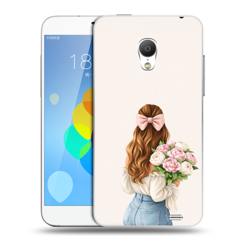 Пластиковый чехол на Meizu MX3 с принтом женский Пластиковый чехол на Meizu MX3 с принтом женский