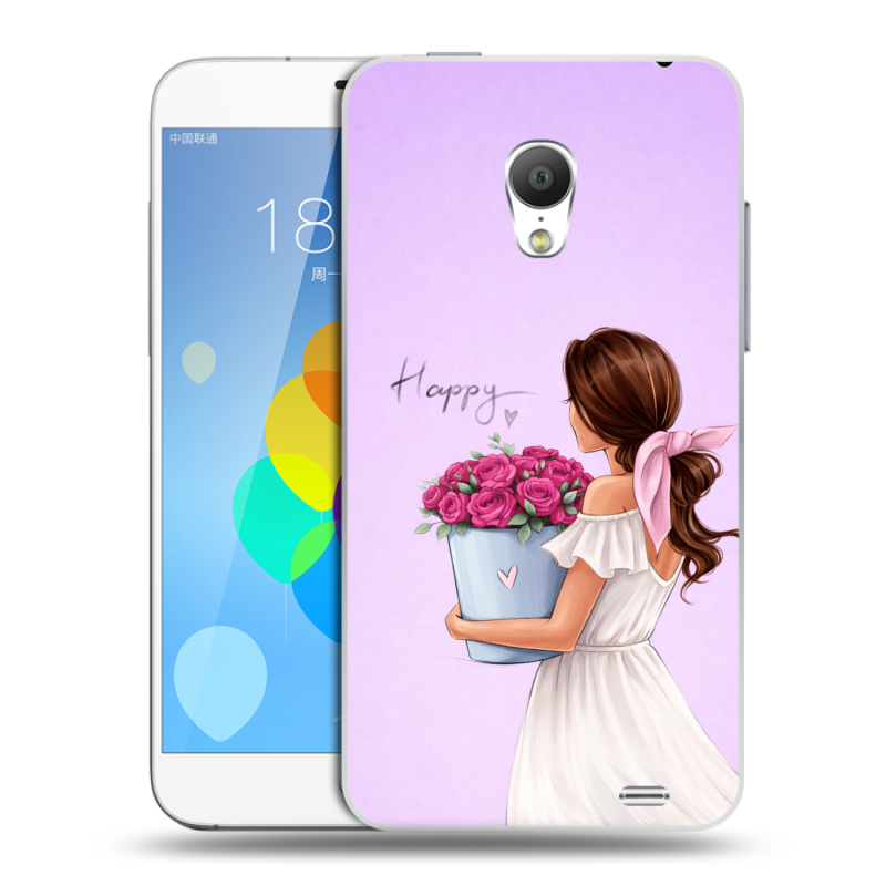 Пластиковый чехол на Meizu MX3 с принтом женский Пластиковый чехол на Meizu MX3 с принтом женский
