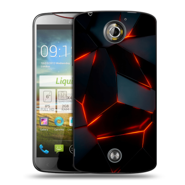 Пластиковый чехол на Acer Liquid S2 с принтом Яркие абстракции