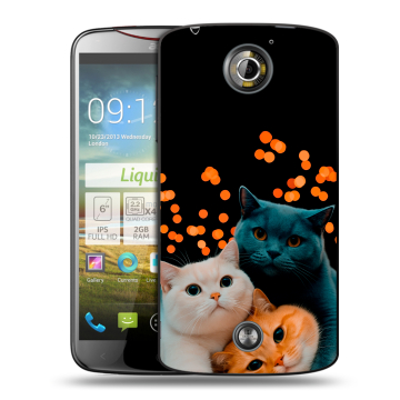 Пластиковый чехол на Acer Liquid S2 с принтом Кошки