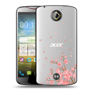 Пластиковый чехол на Acer Liquid S2 с принтом Ветка сакуры Пластиковый чехол на Acer Liquid S2 с принтом Ветка сакуры