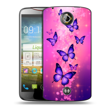 Пластиковый чехол на Acer Liquid S2 с принтом Бабочки Пластиковый чехол на Acer Liquid S2 с принтом Бабочки