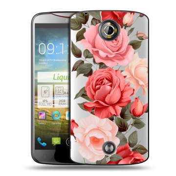Пластиковый чехол на Acer Liquid S2 с принтом Розы Пластиковый чехол на Acer Liquid S2 с принтом Розы