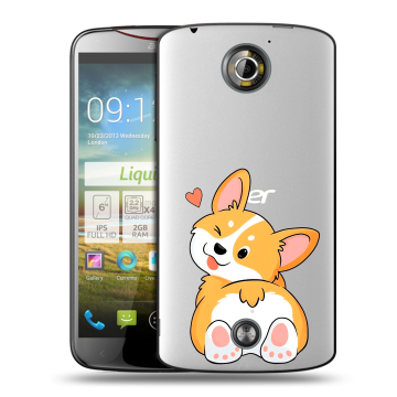 Пластиковый чехол на Acer Liquid S2 с принтом Корги Пластиковый чехол на Acer Liquid S2 с принтом Корги