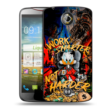 Пластиковый чехол на Acer Liquid S2 с принтом Дональд Дак Деньги Пластиковый чехол на Acer Liquid S2 с принтом Дональд Дак Деньги