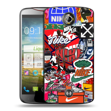 Пластиковый чехол на Acer Liquid S2 с принтом Найк Nike яркий Пластиковый чехол на Acer Liquid S2 с принтом Найк Nike яркий
