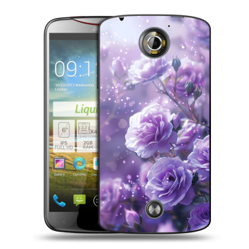 Пластиковый чехол на Acer Liquid S2 с принтом Розы цветы