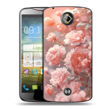 Пластиковый чехол на Acer Liquid S2 с принтом Розовые розы Пластиковый чехол на Acer Liquid S2 с принтом Розовые розы