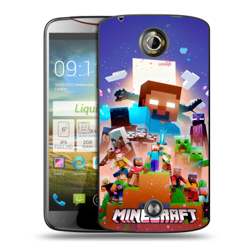 Пластиковый чехол на Acer Liquid S2 с принтом Майнкрафт Minecraft