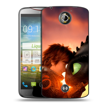 Пластиковый чехол на Acer Liquid S2 с принтом Как приручить дракона