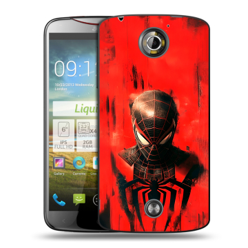 Пластиковый чехол на Acer Liquid S2 с принтом человек паук spiderman Пластиковый чехол на Acer Liquid S2 с принтом человек паук spiderman