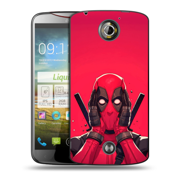 Пластиковый чехол на Acer Liquid S2 с принтом Дедпул Deadpool