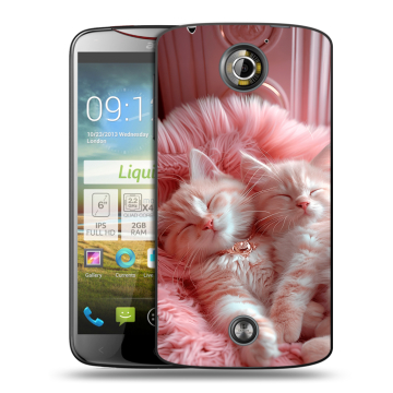 Пластиковый чехол на Acer Liquid S2 с принтом котята котики