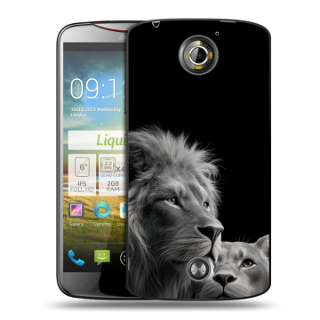 Пластиковый чехол на Acer Liquid S2 с принтом Лев кошки Пластиковый чехол на Acer Liquid S2 с принтом Лев кошки