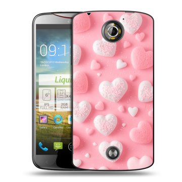 Пластиковый чехол на Acer Liquid S2 с принтом Сердечки Пластиковый чехол на Acer Liquid S2 с принтом Сердечки