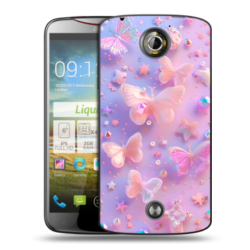 Пластиковый чехол на Acer Liquid S2 с принтом Бабочки Пластиковый чехол на Acer Liquid S2 с принтом Бабочки