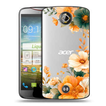 Пластиковый чехол на Acer Liquid S2 с принтом Цветы принт Пластиковый чехол на Acer Liquid S2 с принтом Цветы принт