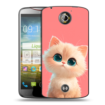 Пластиковый чехол на Acer Liquid S2 с принтом Розовый котенок Пластиковый чехол на Acer Liquid S2 с принтом Розовый котенок