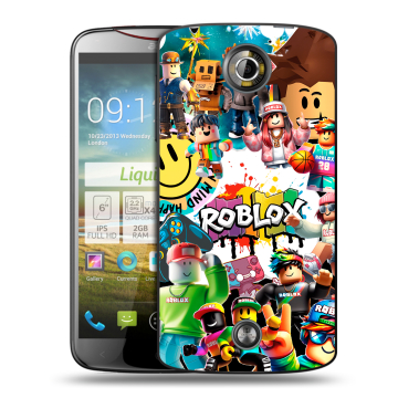Пластиковый чехол на Acer Liquid S2 с принтом Roblox Роблокс
