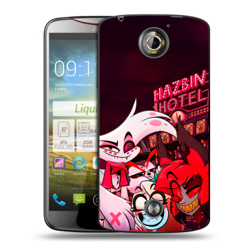 Пластиковый чехол на Acer Liquid S2 с принтом Hazbin Hotel Отель Хазбин Пластиковый чехол на Acer Liquid S2 с принтом Hazbin Hotel Отель Хазбин