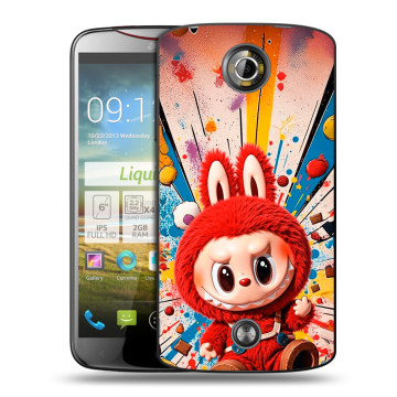 Пластиковый чехол на Acer Liquid S2 с принтом Labubu Лабубу Пластиковый чехол на Acer Liquid S2 с принтом Labubu Лабубу