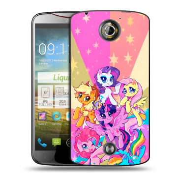 Пластиковый чехол на Acer Liquid S2 с принтом My little pony Дружба чудо Пластиковый чехол на Acer Liquid S2 с принтом My little pony Дружба чудо
