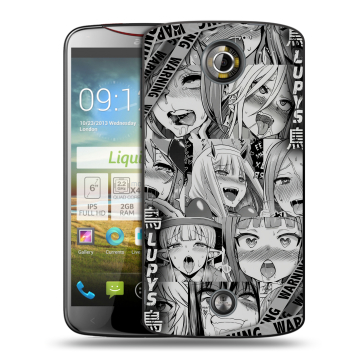 Пластиковый чехол на Acer Liquid S2 с принтом Ahegao Ахегао Аниме Пластиковый чехол на Acer Liquid S2 с принтом Ahegao Ахегао Аниме