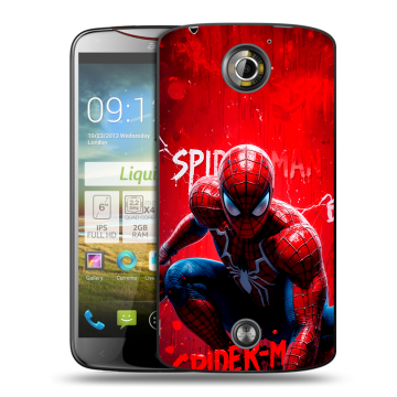 Пластиковый чехол на Acer Liquid S2 с принтом Spiderman Человек паук