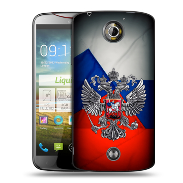 Пластиковый чехол на Acer Liquid S2 с принтом Флаг России Пластиковый чехол на Acer Liquid S2 с принтом Флаг России