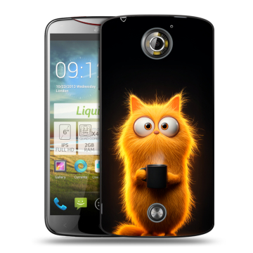 Пластиковый чехол на Acer Liquid S2 с принтом Смешной кот Пластиковый чехол на Acer Liquid S2 с принтом Смешной кот
