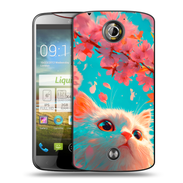 Пластиковый чехол на Acer Liquid S2 с принтом Красивый кот Пластиковый чехол на Acer Liquid S2 с принтом Красивый кот