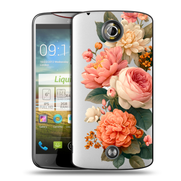 Пластиковый чехол на Acer Liquid S2 с принтом цветы Пластиковый чехол на Acer Liquid S2 с принтом цветы