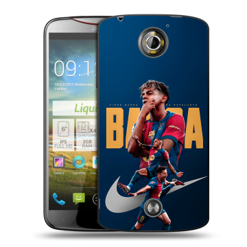 Пластиковый чехол на Acer Liquid S2 с принтом Барселона Barca Yamal Пластиковый чехол на Acer Liquid S2 с принтом Барселона Barca Yamal