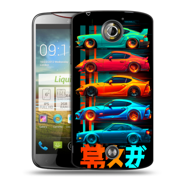 Пластиковый чехол на Acer Liquid S2 с принтом машины тачки Пластиковый чехол на Acer Liquid S2 с принтом машины тачки