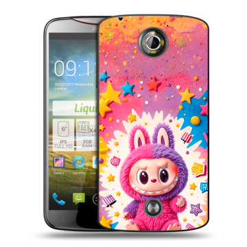 Пластиковый чехол на Acer Liquid S2 с принтом Labubu Лабубу Пластиковый чехол на Acer Liquid S2 с принтом Labubu Лабубу