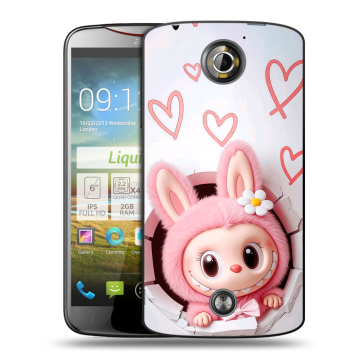Пластиковый чехол на Acer Liquid S2 с принтом Labubu Лабубу Пластиковый чехол на Acer Liquid S2 с принтом Labubu Лабубу