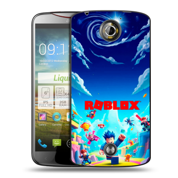 Пластиковый чехол на Acer Liquid S2 с принтом Roblox Роблокс