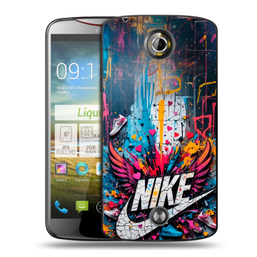 Пластиковый чехол на Acer Liquid S2 с принтом Nike Найк