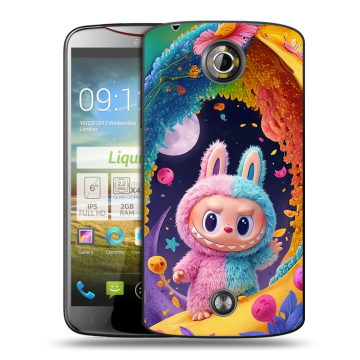 Пластиковый чехол на Acer Liquid S2 с принтом Labubu Лабубу