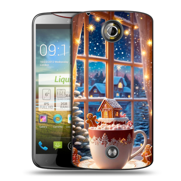 Пластиковый чехол на Acer Liquid S2 с принтом Новый год Пластиковый чехол на Acer Liquid S2 с принтом Новый год