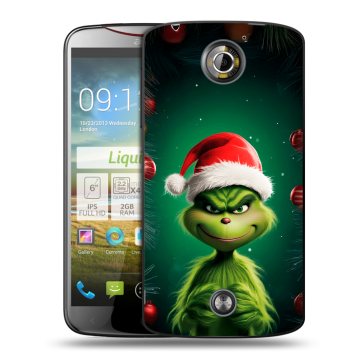 Пластиковый чехол на Acer Liquid S2 с принтом Гринч Новый год Рождество Пластиковый чехол на Acer Liquid S2 с принтом Гринч Новый год Рождество
