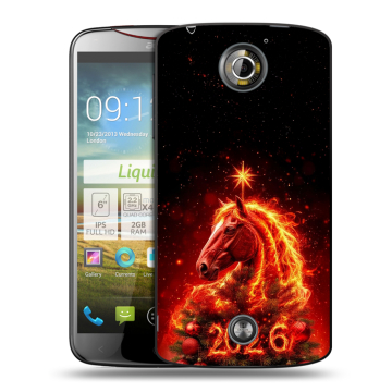 Пластиковый чехол на Acer Liquid S2 с принтом Новый год Пластиковый чехол на Acer Liquid S2 с принтом Новый год