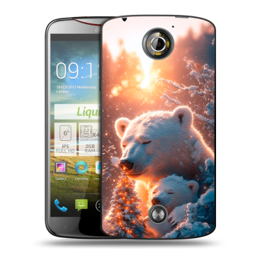 Пластиковый чехол на Acer Liquid S2 с принтом Новый год Пластиковый чехол на Acer Liquid S2 с принтом Новый год