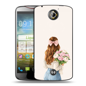 Пластиковый чехол на Acer Liquid S2 с принтом женский Пластиковый чехол на Acer Liquid S2 с принтом женский