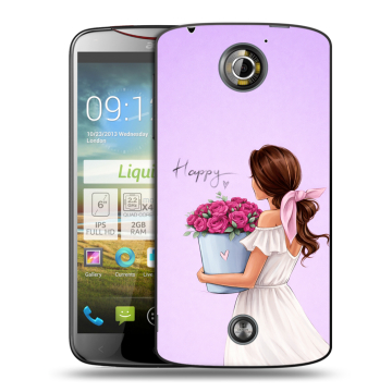 Пластиковый чехол на Acer Liquid S2 с принтом женский Пластиковый чехол на Acer Liquid S2 с принтом женский