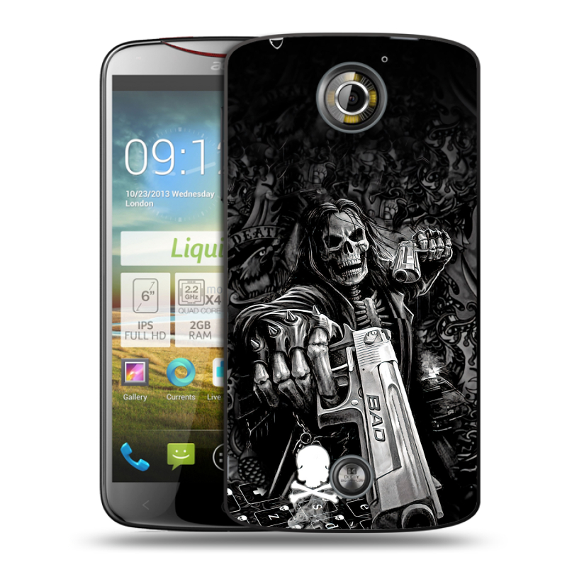 Пластиковый чехол на Acer Liquid S2 с принтом Скелет Пластиковый чехол на Acer Liquid S2 с принтом Скелет