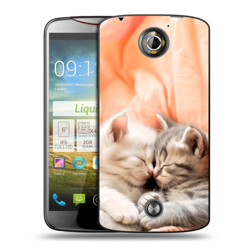 Пластиковый чехол на Acer Liquid S2 с принтом Котята Пластиковый чехол на Acer Liquid S2 с принтом Котята