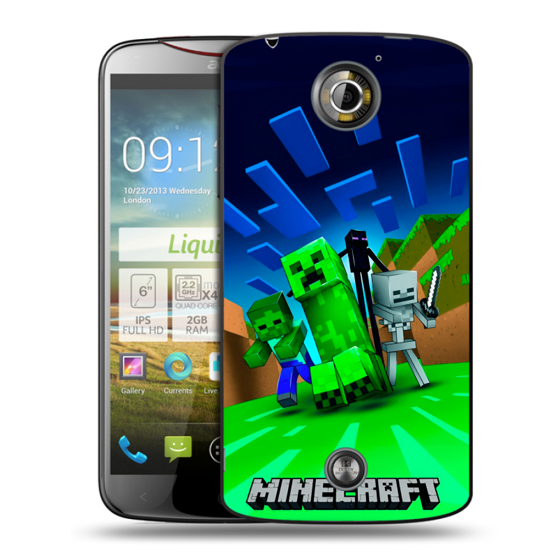 Пластиковый чехол на Acer Liquid S2 с принтом Майнкрафт Пластиковый чехол на Acer Liquid S2 с принтом Майнкрафт