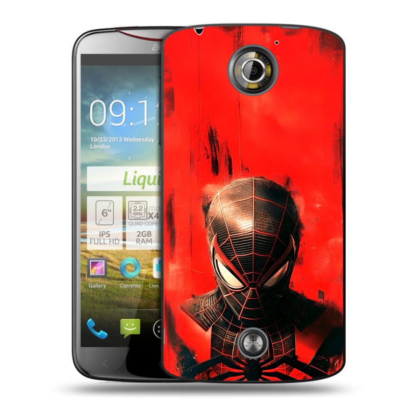 Пластиковый чехол на Acer Liquid S2 с принтом человек паук spiderman Пластиковый чехол на Acer Liquid S2 с принтом человек паук spiderman
